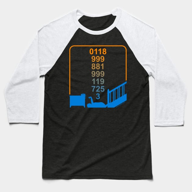 Emergency number Baseball T-Shirt by tuditees